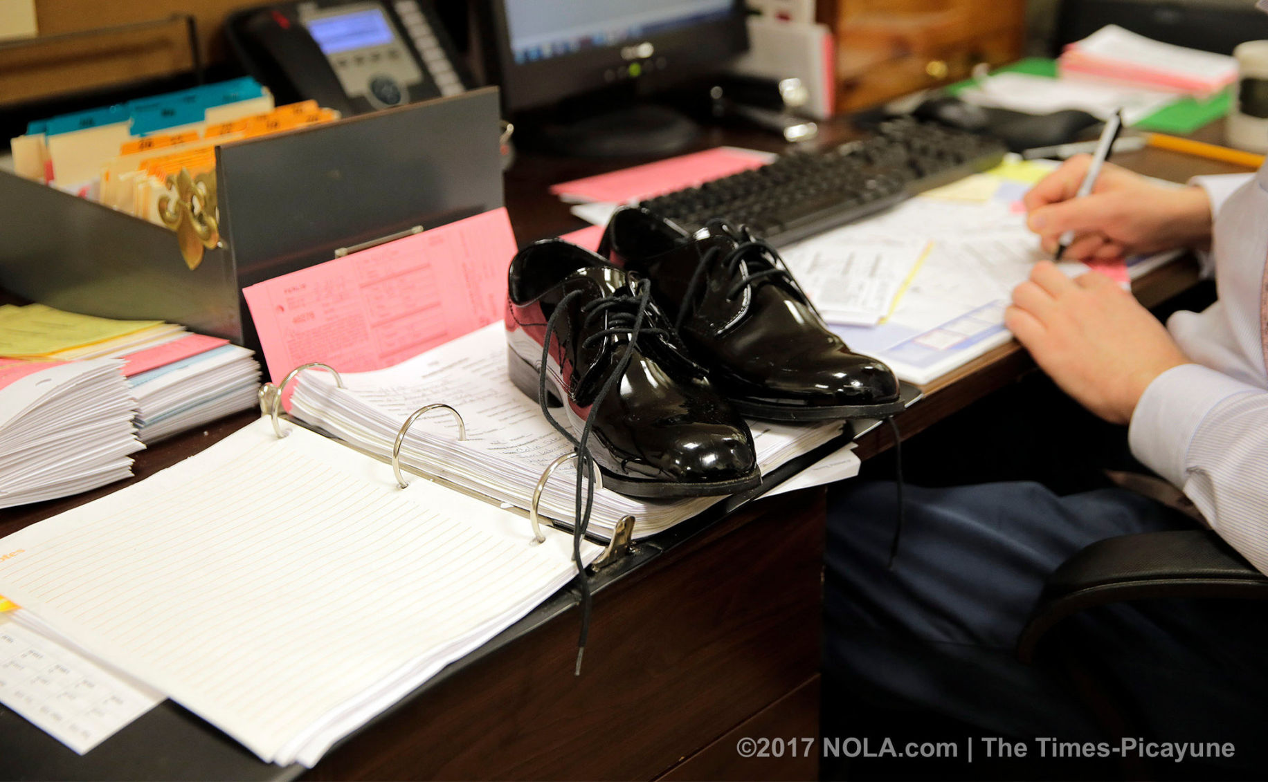 Go behind-the-scenes at Perlis, where many New Orleans men go to suit up for Carnival